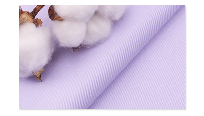 精密纺双面卡医护面料#淡紫